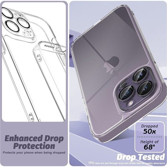 iPhone 14 Pro Max 6.7" Phone Case Screen & Built-In Camera Protectors *BUNDLE** - Picture 9 of 10